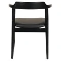 ΠΟΛΥΘΡΟΝΑ ΤΡΑΠΕΖΑΡΙΑΣ CERSEI HM9946.02 RUBBERWOOD & PU ΣΕ ΜΑΥΡΟ 57x54x74Υεκ