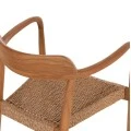 ΠΟΛΥΘΡΟΝΑ ΤΡΑΠΕΖΑΡΙΑΣ ROBBY HM18350 ΞΥΛΟ TEAK & ΣΧΟΙΝΙ VIRO ΦΥΣΙΚΟ 55x50x71Υεκ.
