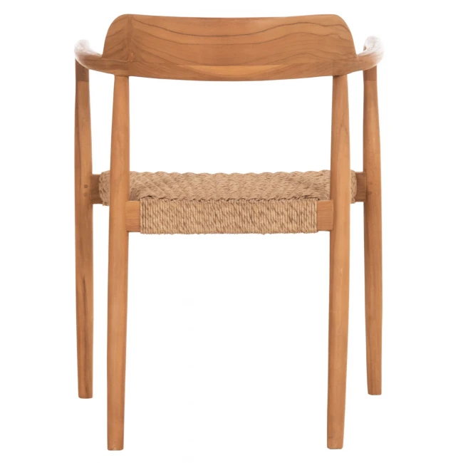ΠΟΛΥΘΡΟΝΑ ΤΡΑΠΕΖΑΡΙΑΣ ROBBY HM18350 ΞΥΛΟ TEAK & ΣΧΟΙΝΙ VIRO ΦΥΣΙΚΟ 55x50x71Υεκ.