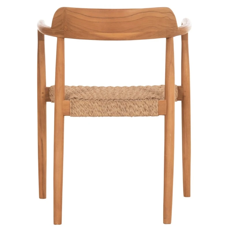 ΠΟΛΥΘΡΟΝΑ ΤΡΑΠΕΖΑΡΙΑΣ ROBBY HM18350 ΞΥΛΟ TEAK & ΣΧΟΙΝΙ VIRO ΦΥΣΙΚΟ 55x50x71Υεκ.