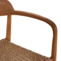 ΠΟΛΥΘΡΟΝΑ ΤΡΑΠΕΖΑΡΙΑΣ ROBBY HM18350 ΞΥΛΟ TEAK & ΣΧΟΙΝΙ VIRO ΦΥΣΙΚΟ 55x50x71Υεκ.