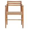 ΠΟΛΥΘΡΟΝΑ ΤΡΑΠΕΖΑΡΙΑΣ ROBIN HM18351 ΞΥΛΟ TEAK & ΣΧΟΙΝΙ VIRO ΦΥΣΙΚΟ 53,5x60x78Υεκ