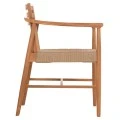 ΠΟΛΥΘΡΟΝΑ ΤΡΑΠΕΖΑΡΙΑΣ ROBIN HM18351 ΞΥΛΟ TEAK & ΣΧΟΙΝΙ VIRO ΦΥΣΙΚΟ 53,5x60x78Υεκ