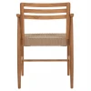 ΠΟΛΥΘΡΟΝΑ ΤΡΑΠΕΖΑΡΙΑΣ ROBIN HM18351 ΞΥΛΟ TEAK & ΣΧΟΙΝΙ VIRO ΦΥΣΙΚΟ 53,5x60x78Υεκ