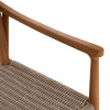 ΠΟΛΥΘΡΟΝΑ ΤΡΑΠΕΖΑΡΙΑΣ ROBIN HM18351 ΞΥΛΟ TEAK & ΣΧΟΙΝΙ VIRO ΦΥΣΙΚΟ 53,5x60x78Υεκ