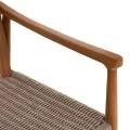 ΠΟΛΥΘΡΟΝΑ ΤΡΑΠΕΖΑΡΙΑΣ ROBIN HM18351 ΞΥΛΟ TEAK & ΣΧΟΙΝΙ VIRO ΦΥΣΙΚΟ 53,5x60x78Υεκ