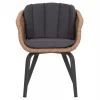 ΠΟΛΥΘΡΟΝΑ VICTUS HM6559.01 ΑΛΟΥΜΙΝΙΟ & OLEFIN ΓΚΡΙ-TWIST WICKER 60x62x76Yεκ