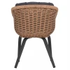 ΠΟΛΥΘΡΟΝΑ VICTUS HM6559.01 ΑΛΟΥΜΙΝΙΟ & OLEFIN ΓΚΡΙ-TWIST WICKER 60x62x76Yεκ