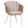 ΠΟΛΥΘΡΟΝΑ VICTUS HM6559.02 ΑΛΟΥΜΙΝΙΟ & OLEFIN ΜΠΕΖ-TWIST WICKER 60x62x76Yεκ
