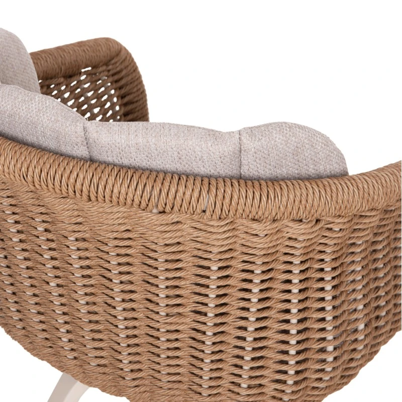 ΠΟΛΥΘΡΟΝΑ VICTUS HM6559.02 ΑΛΟΥΜΙΝΙΟ & OLEFIN ΜΠΕΖ-TWIST WICKER 60x62x76Yεκ