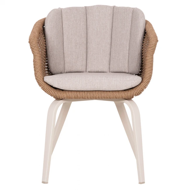 ΠΟΛΥΘΡΟΝΑ VICTUS HM6559.02 ΑΛΟΥΜΙΝΙΟ & OLEFIN ΜΠΕΖ-TWIST WICKER 60x62x76Yεκ