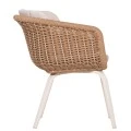 ΠΟΛΥΘΡΟΝΑ VICTUS HM6559.02 ΑΛΟΥΜΙΝΙΟ & OLEFIN ΜΠΕΖ-TWIST WICKER 60x62x76Yεκ