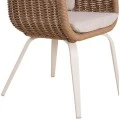 ΠΟΛΥΘΡΟΝΑ VICTUS HM6559.02 ΑΛΟΥΜΙΝΙΟ & OLEFIN ΜΠΕΖ-TWIST WICKER 60x62x76Yεκ