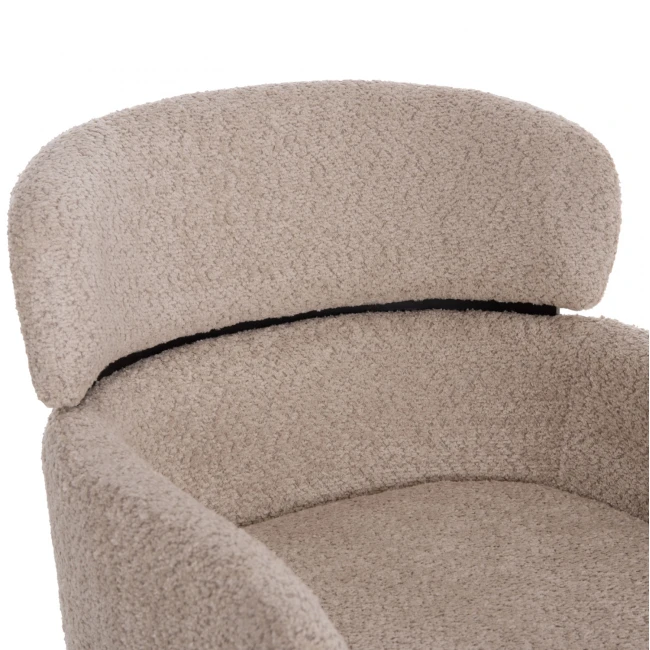 ΠΟΛΥΘΡΟΝΑ WOLF HM8583.02 ΕΚΡΟΥ ΥΦΑΣΜΑ ΜΠΟΥΚΛΕ ΜΕ ΜΕΤΑΛΛΙΚΑ ΠΟΔΙΑ 58x58x80Yεκ.