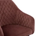 ΠΟΛΥΘΡΟΝΑΚΙ CHARLES HM8522.02 ΜΕ ΒΕΛΟΥΔΟ ΣΑΠΙΟ ΜΗΛΟ 52x60x89Υ εκ.