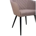 ΠΟΛΥΘΡΟΝΑΚΙ CHARLES HM8522.07 ΜΕ ΥΦΑΣΜΑ ΜΠΕΖ & PU ΜΠΕΖ 57x63x83Υ εκ.