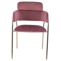 ΠΟΛΥΘΡΟΝΑΚΙ KELSO HM8521.02 ΒΕΛΟΥΔΟ ΣΑΠΙΟ ΜΗΛΟ & ΕΠΙΧΡΥΣΟ ΠΟΔΙ 52,5x52x80Υ εκ.