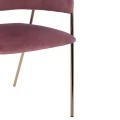 ΠΟΛΥΘΡΟΝΑΚΙ KELSO HM8521.02 ΒΕΛΟΥΔΟ ΣΑΠΙΟ ΜΗΛΟ & ΕΠΙΧΡΥΣΟ ΠΟΔΙ 52,5x52x80Υ εκ.