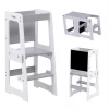 ΠΥΡΓΟΣ ΕΚΜΑΘΗΣΗΣ ΜΕ ΠΙΝΑΚΑ RICKI HM18345.03 ΞΥΛΟ ΠΕΥΚΟΥ ΛΕΥΚΟ/ΓΚΡΙ 37x40x84Υεκ