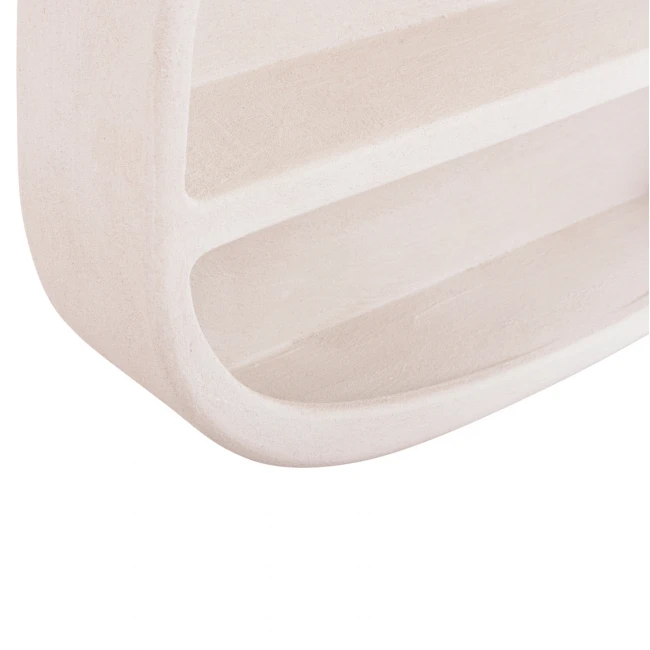 ΡΑΦΙ ΤΟΙΧΟΥ ΣΕΙΡΑ SANTORINI HM18058 MDF ΣΕ ΥΠΟΛΕΥΚΟ ΧΡΩΜΑ 95x18x100Υεκ.