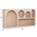 ΡΑΦΙ ΤΟΙΧΟΥ ΣΕΙΡΑ SANTORINI HM18063.02 MDF ΣΕ ΚΑΦΕ 120x18x60Υεκ.