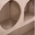 ΡΑΦΙ ΤΟΙΧΟΥ ΣΕΙΡΑ SANTORINI HM18063.02 MDF ΣΕ ΚΑΦΕ 120x18x60Υεκ.