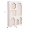 ΡΑΦΙΕΡΑ-ΚΟΜΜΟ ΣΕΙΡΑ SANTORINI HM18059 MDF ΣΕ ΥΠΟΛΕΥΚΟ 80x18x120Υεκ.