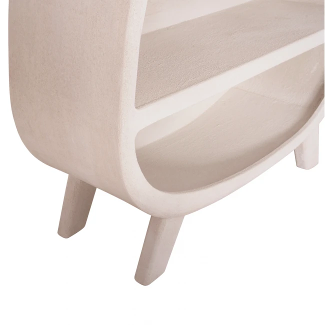 ΡΑΦΙΕΡΑ ΣΕΙΡΑ SANTORINI HM18060.01 MDF ΣΕ ΥΠΟΛΕΥΚΟ ΧΡΩΜΑ 120x38x133Υεκ.