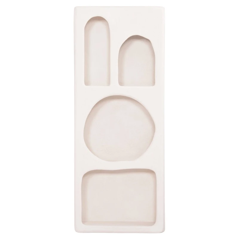 ΡΑΦΙΕΡΑ ΤΟΙΧΟΥ ΣΕΙΡΑ SANTORINI HM18069 MDF ΣΕ ΥΠΟΛΕΥΚΟ ΧΡΩΜΑ 47,5x18x120Υεκ.