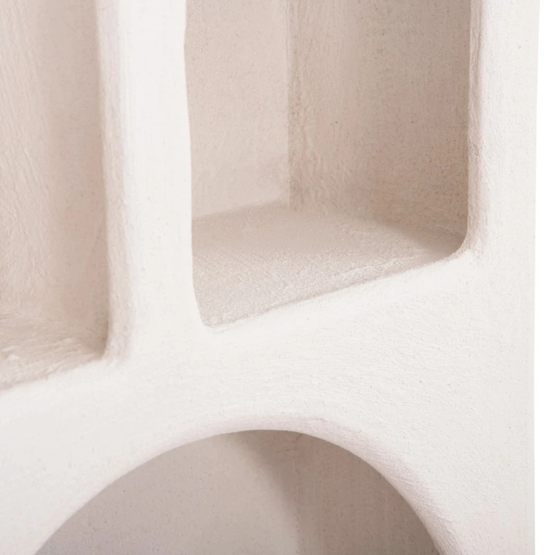 ΡΑΦΙΕΡΑ ΤΟΙΧΟΥ ΣΕΙΡΑ SANTORINI HM18069 MDF ΣΕ ΥΠΟΛΕΥΚΟ ΧΡΩΜΑ 47,5x18x120Υεκ.