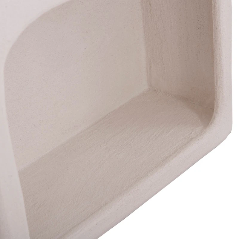 ΡΑΦΙΕΡΑ ΤΟΙΧΟΥ ΣΕΙΡΑ SANTORINI HM18069 MDF ΣΕ ΥΠΟΛΕΥΚΟ ΧΡΩΜΑ 47,5x18x120Υεκ.