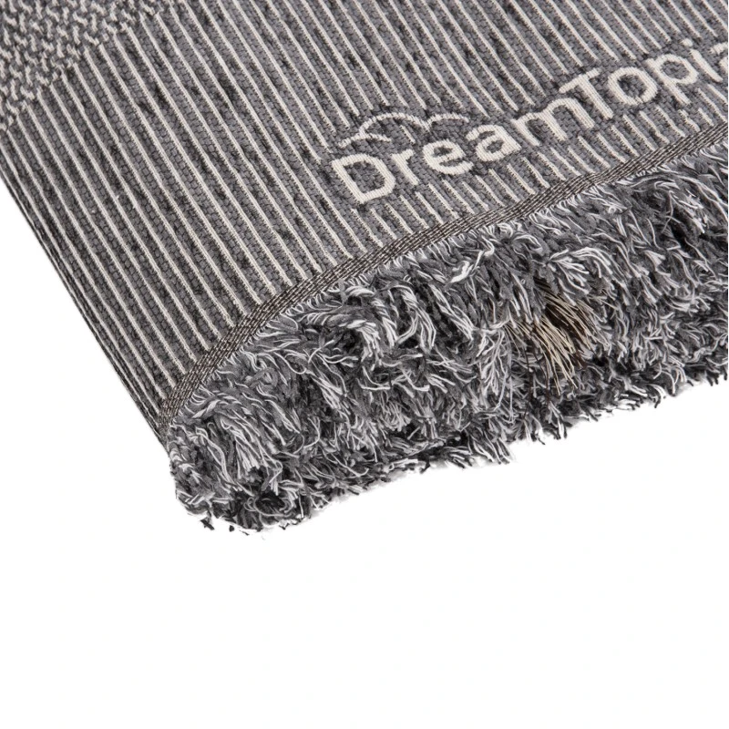 ΡΙΧΤΑΡΙ ME ΚΡΟΣΙΑ DREAMTOPIA HM12162.06 ΣΕ ΓΚΡΙ ΧΡΩΜΑ 245X170εκ.