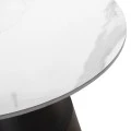 ΣΕΤ 2 ΤΡΑΠΕΖΙΑ ΣΑΛΟΝΙΟΥ LIDOX HM18306.02 SINTERED STONE TOP- SNOW WHITE ΧΡΩΜΑ Φ50 & Φ70