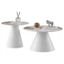 ΣΕΤ 2 ΤΡΑΠΕΖΙΑ ΣΑΛΟΝΙΟΥ RIDGE(X) HM18307.01 SINTERED STONE TOPS--ΒΑΣΕΙΣ ΛΕΥΚΕΣ Φ50 & Φ70