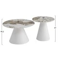 ΣΕΤ 2 ΤΡΑΠΕΖΙΑ ΣΑΛΟΝΙΟΥ RIDGE(X) HM18307.01 SINTERED STONE TOPS--ΒΑΣΕΙΣ ΛΕΥΚΕΣ Φ50 & Φ70