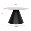 ΤΡΑΠΕΖΙΑ ΣΑΛΟΝΙΟΥ RIDGE(X) HM18307.02 SINTERED STONE TOPS--ΒΑΣΕΙΣ ΜΑΥΡΕΣ Φ50 & Φ70