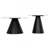 ΤΡΑΠΕΖΙΑ ΣΑΛΟΝΙΟΥ RIDGE(X) HM18307.02 SINTERED STONE TOPS--ΒΑΣΕΙΣ ΜΑΥΡΕΣ Φ50 & Φ70
