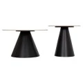 ΣΕΤ 2 ΤΡΑΠΕΖΙΑ ΣΑΛΟΝΙΟΥ RIDGE(X) HM18307.02 SINTERED STONE TOPS--ΒΑΣΕΙΣ ΜΑΥΡΕΣ Φ50 & Φ70