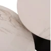 ΤΡΑΠΕΖΙΑ ΣΑΛΟΝΙΟΥ RIDGE(X) HM18307.02 SINTERED STONE TOPS--ΒΑΣΕΙΣ ΜΑΥΡΕΣ Φ50 & Φ70