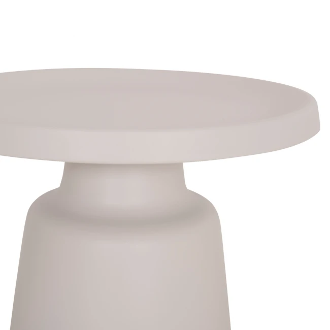 ΣΕΤ 2 ΤΡΑΠΕΖΙΑ ΣΑΛΟΝΙΟΥ RINKON2 HM18304.01 ΜΕΤΑΛΛΟ ΣΕ ΛΕΥΚΟ Φ49εκ & Φ69εκ