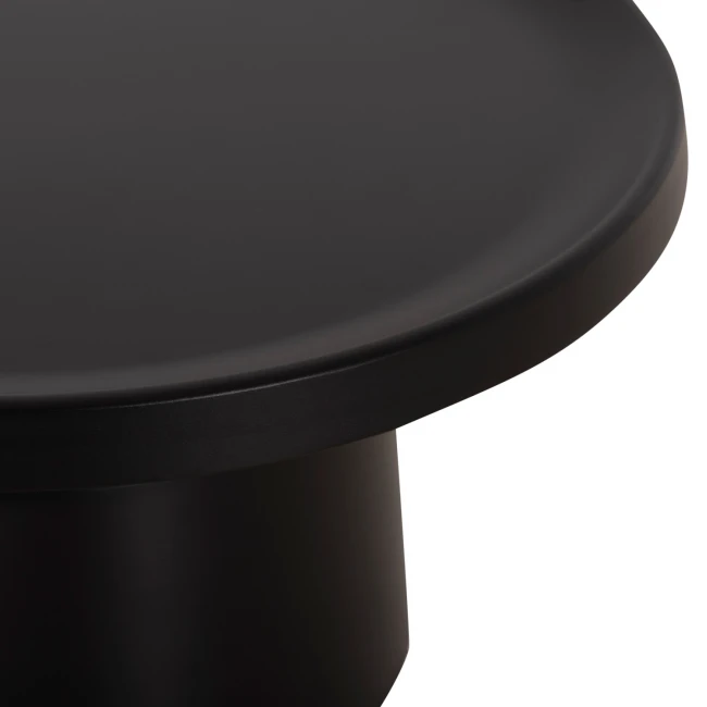 ΣΕΤ 2 ΤΡΑΠΕΖΙΑ ΣΑΛΟΝΙΟΥ RINKON2 HM18304.02 ΜΕΤΑΛΛΟ ΣΕ ΜΑΥΡΟ Φ49εκ & Φ69εκ