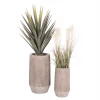 ΣΕΤ 2ΤΜΧ ΓΛΑΣΤΡΕΣ ΚΥΛΙΝΔΡΟΙ ΣΕΙΡΑ GARDENER HM4727 FIBERCLAY-ΧΡΩΜΑ CEMENT Φ35x64Υεκ