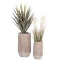 ΣΕΤ 2ΤΜΧ ΓΛΑΣΤΡΕΣ ΚΥΛΙΝΔΡΟΙ ΣΕΙΡΑ GARDENER HM4727 FIBERCLAY-ΧΡΩΜΑ CEMENT Φ35x64Υεκ