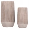 ΣΕΤ 2ΤΜΧ ΓΛΑΣΤΡΕΣ ΚΥΛΙΝΔΡΟΙ ΣΕΙΡΑ GARDENER HM4727 FIBERCLAY-ΧΡΩΜΑ CEMENT Φ35x64Υεκ