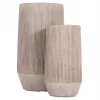 ΣΕΤ 2ΤΜΧ ΓΛΑΣΤΡΕΣ ΚΥΛΙΝΔΡΟΙ ΣΕΙΡΑ GARDENER HM4727 FIBERCLAY-ΧΡΩΜΑ CEMENT Φ35x64Υεκ