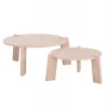 ΣΕΤ 2ΤΜΧ ΤΡΑΠΕΖΙΑ ΣΑΛΟΝΙΟΥ EQUIL HM9943.01 MDF ΜΕ ΜΕΛΑΜΙΝΗ-ΦΥΣΙΚΟ 66x66εκ + 87x87εκ