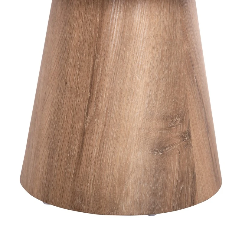 ΣΕΤ 2ΤΜΧ ΤΡΑΠΕΖΙΑ ΣΑΛΟΝΙΟΥ KARAN HM21085 MDF ΦΥΣΙΚΟ ΞΥΛΟΥ Φ80εκ & Φ45εκ