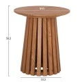 ΣΕΤ 2ΤΜΧ ΤΡΑΠΕΖΙΑ ΣΑΛΟΝΙΟΥ TALBERT HM21083 MDF ΦΥΣΙΚΟ ΞΥΛΟΥ Φ80εκ & Φ45εκ