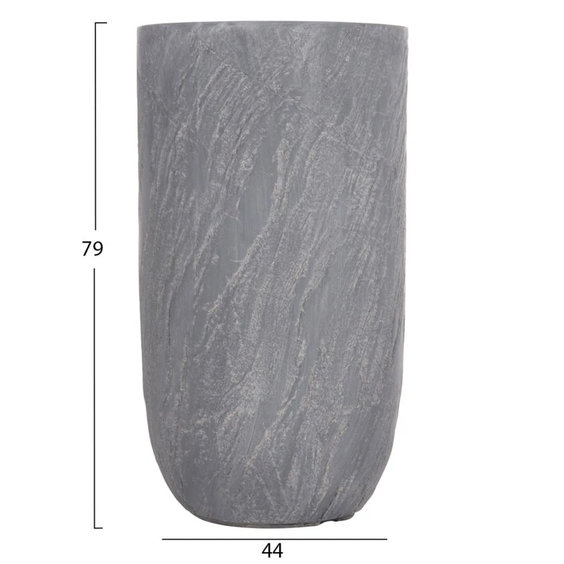 ΣΕΤ 3ΤΜΧ ΓΛΑΣΤΡΕΣ ΚΥΛΙΝΔΡΟΙ ΣΕΙΡΑ GARDENER HM4720 FIBERCLAY-ΧΡΩΜΑ CEMENT Φ44x79Υεκ
