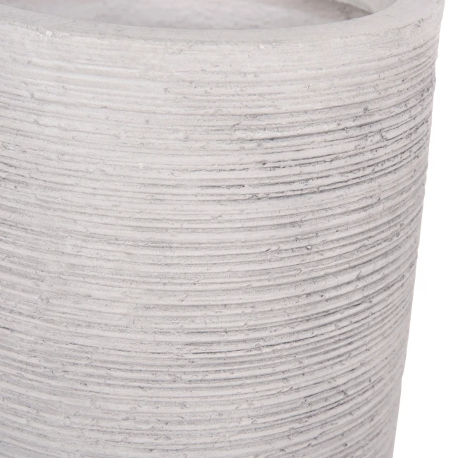 ΣΕΤ 3ΤΜΧ ΓΛΑΣΤΡΕΣ ΚΥΛΙΝΔΡΟΙ ΣΕΙΡΑ GARDENER HM4721 FIBERCLAY-ΧΡΩΜΑ CEMENT Φ42x78Υεκ